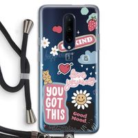 Positivity: OnePlus 7 Pro Transparant Hoesje met koord
