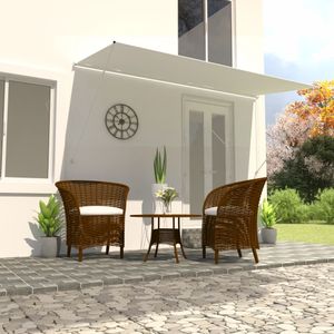 VidaXL Luifel uittrekbaar 400x150 cm crème