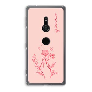 Giving Flowers: Sony Xperia XZ2 Transparant Hoesje