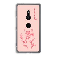 Giving Flowers: Sony Xperia XZ2 Transparant Hoesje