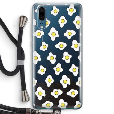 Spiegeleitjes: Huawei P20 Transparant Hoesje met koord