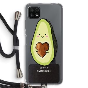 Avocuddle: Samsung Galaxy A22 5G Transparant Hoesje met koord