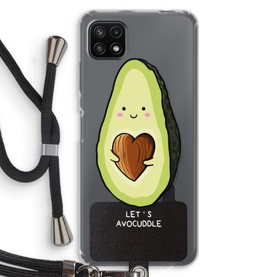 Avocuddle: Samsung Galaxy A22 5G Transparant Hoesje met koord