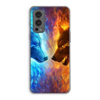 Fire & Ice: OnePlus Nord 2 5G Transparant Hoesje Fire & Ice: OnePlus Nord 2 5G Transparant Hoesje