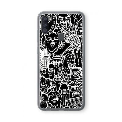 Vexx Black Mixtape: Samsung Galaxy A11 Transparant Hoesje
