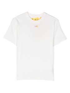 Off-White Kids t-shirt en coton à logo imprimé - Blanc