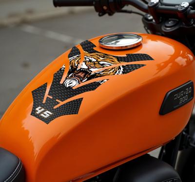 Tijger motor sticker