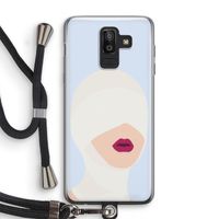 Incognito: Samsung Galaxy J8 (2018) Transparant Hoesje met koord