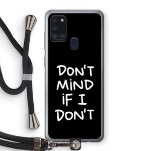 Don't Mind: Samsung Galaxy A21s Transparant Hoesje met koord