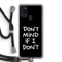 Don't Mind: Samsung Galaxy A21s Transparant Hoesje met koord