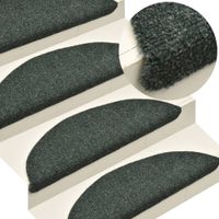 VidaXL Trapmatten zelfklevend 10 st 65x21x4 cm naaldvilt groen