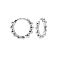 Karma Oorringen Hinged Hoops Dots 10 mm Zilver