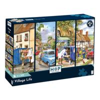 Village Life Puzzel 4x 500 Stukjes