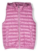 Herno Kids logo-plaque hooded vest - Violet - thumbnail