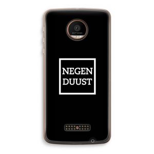 Negenduust black: Motorola Moto Z Force Transparant Hoesje