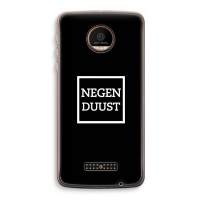 Negenduust black: Motorola Moto Z Force Transparant Hoesje