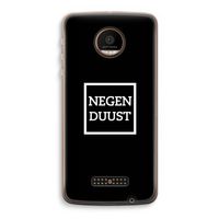 Negenduust black: Motorola Moto Z Force Transparant Hoesje
