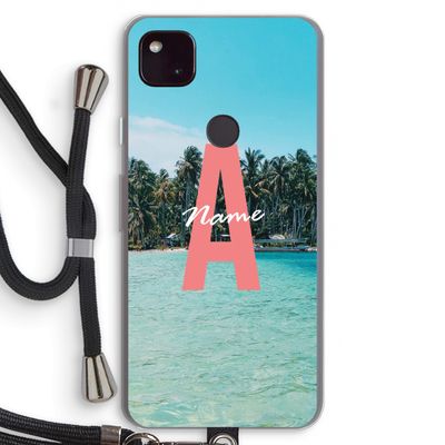 Pacific Dream: Pixel 4a 5G Transparant Hoesje met koord