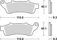 TRW Brake pad mcb 704 sv sintered metal