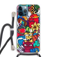 No Rules: iPhone 12 Pro Max Transparant Hoesje met koord