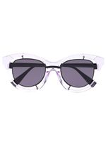 Kuboraum lunettes de soleil H93 à monture carrée - Violet