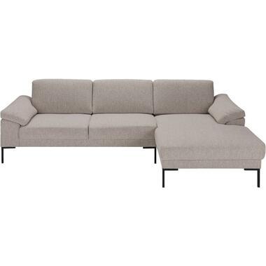 Bank Tom met chaise longue rechts - Monza - beige - Leen Bakker