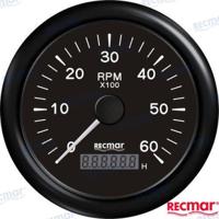 Relojes cuentavueltas y horarios RECKY07205 - CUENTAVUELTAS 1.0/10.0 - 0/6000 RPM NEGR