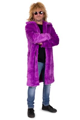 Bontjas Carnaval Heren Lang Paars