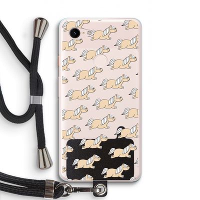 Ponys: Pixel 3 XL Transparant Hoesje met koord