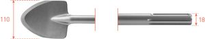 Rotec SDS-MAX Schopbeitel 110x400mm - 2151075