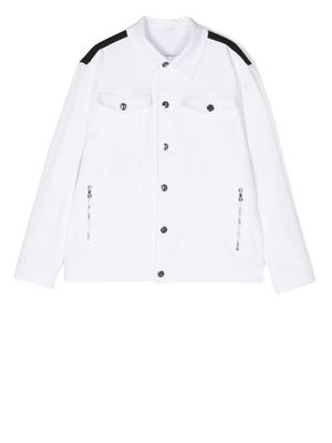Balmain Kids veste à logo imprimé - Blanc