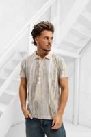 Carlo Colucci C3742 571 Polo Heren Beige - Maat S - Kleur: Beige | Soccerfanshop