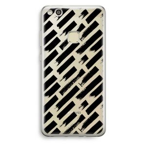 Zwarte vegen: Huawei Ascend P10 Lite Transparant Hoesje