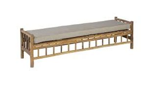 Bamboo Tennis Bench Taupe - Exotan