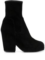 Random Identities bottines en daim 90 mm - Noir