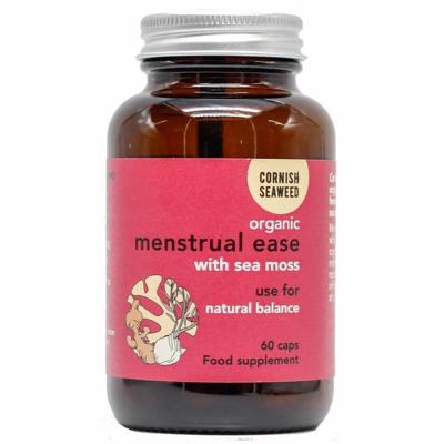 Cornish Seaweed Menstrual ease (sea moss, gember & venkel) bio 60 Capsules Cornish Seaweed Menstrual ease (sea moss, gember & venkel) bio 60 Capsules