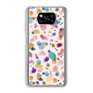Terrazzo Memphis Pink: Xiaomi Poco X3 NFC Transparant Hoesje