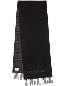 Burberry écharpe réversible à motif Vintage Check - Noir