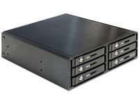 DeLOCK 47221 mobile rack 5,25 voor 6x 2,5 SATA HDD/SSD - thumbnail