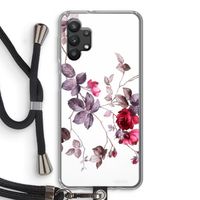 Mooie bloemen: Samsung Galaxy A32 5G Transparant Hoesje met koord