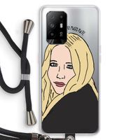 Mary Kate: Oppo A94 5G Transparant Hoesje met koord