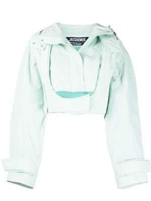 Jacquemus veste crop en coton mélangés - Vert