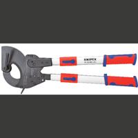 Knipex Knipex-Werk 95 32 060 Ratel-kabelsnijder Geschikt voor (striptechniek) Aluminium- en koperkabel, een- en meerdraads 60 mm 740 mm²