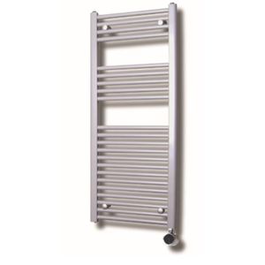 Elektrische Design Radiator Sanicare Plug En Play 111,8 x 45 cm Wit Zwart Incl Montage Set 596 Watt Sanicare