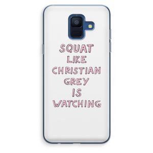 Christian Grey: Samsung Galaxy A6 (2018) Transparant Hoesje