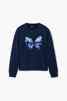Vlindersweater - BLUE - M