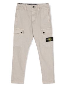 Stone Island Junior pantalon slim à poches cargo - Gris