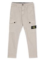 Stone Island Junior pantalon slim à poches cargo - Gris - thumbnail