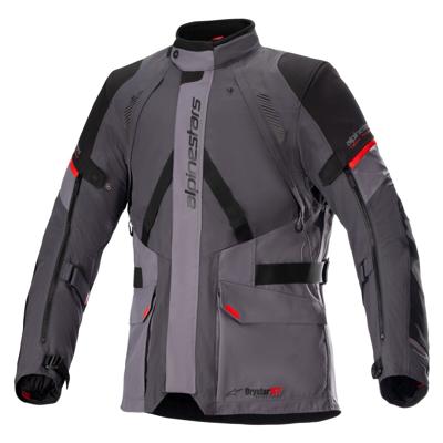 ALPINESTARS Monteira Drystar XF Jacket, Textiel motorjas heren, Donker Grijs-Tar Grijs-Helder Rood