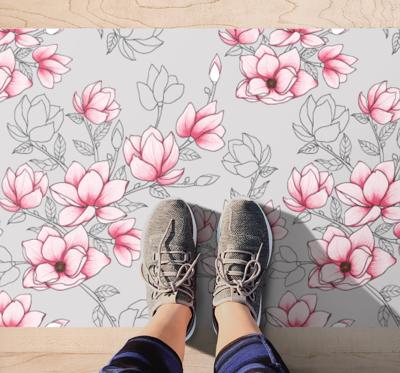 Vinyl tapijt Bloemen en planten Meerdere roze magnolia Vinyl tapijt Bloemen en planten Meerdere roze magnolia